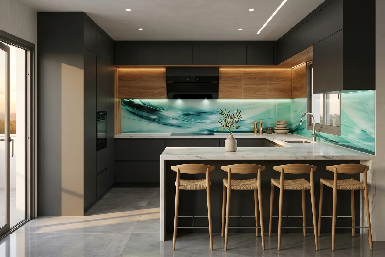 מטבח עם כיריים באי א.ע ריהוט ומטבחים